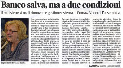 Gazzetta di Mantova 18 Maggio 2013