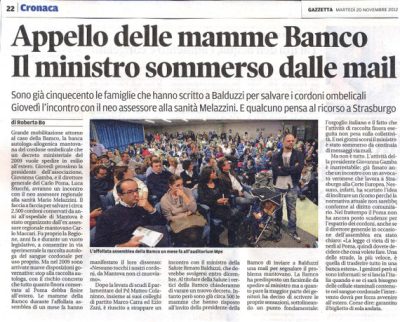Gazzetta di Mantova 20 Novembre 2012