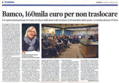Gazzetta di Mantova 26 Maggio 2013