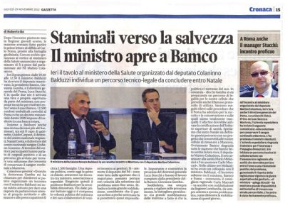 Gazzetta di Mantova 29 Novembre 2013
