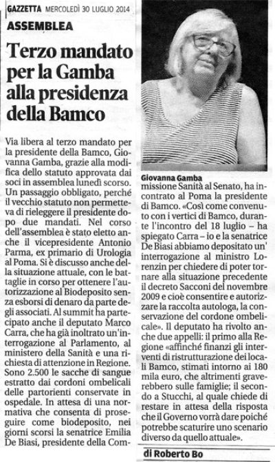 Gazzetta di Mantova 30 Luglio 2014